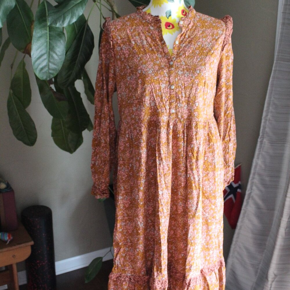 Floral Cottagecore Prairie Dress